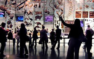 People in museum