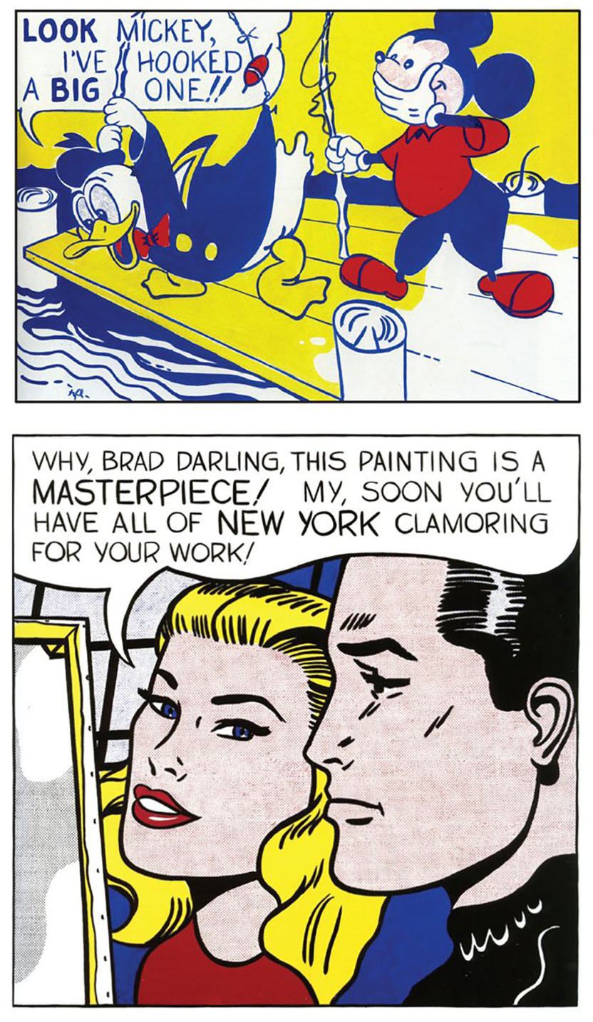 roy lichtenstein mickey mouse and donald duck