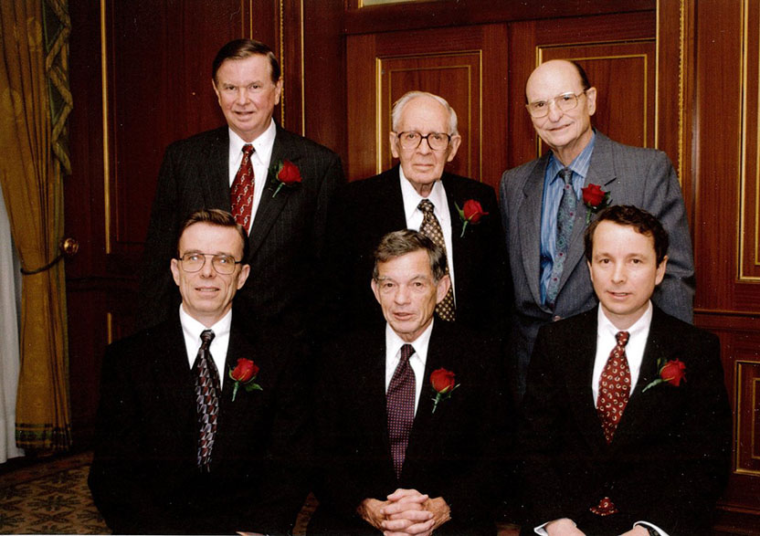 From top left: David Cushman, Seymour Kety, Miguel Ondetti, Bertil Hille, Clay Armstrong, Roderick MacKinnon