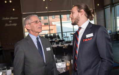 Anthony Fauci (left) and Samuel Katz (right)