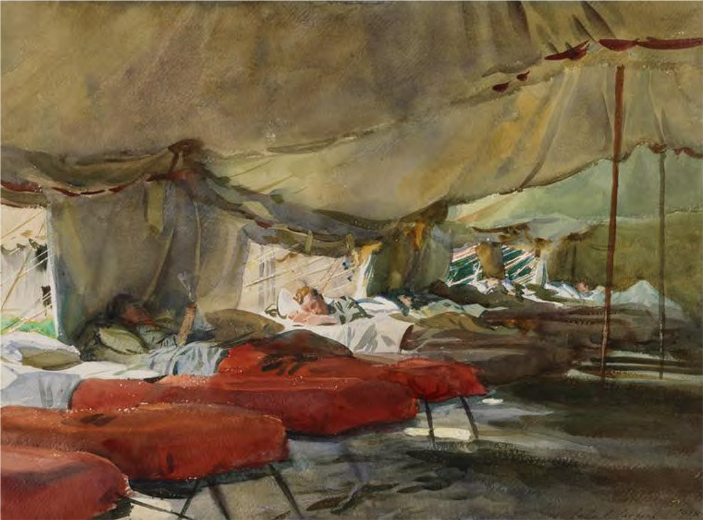 John Singer Sargent The Concurrent Conflicts of 1918: Spanish Flu and World War I