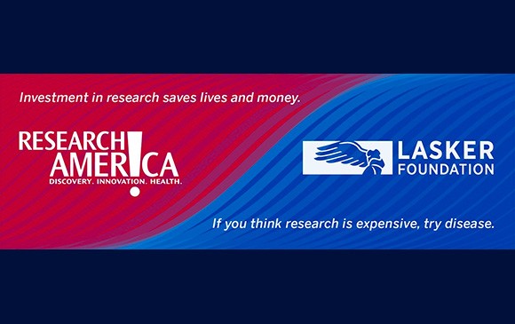 Research America and Lasker logos