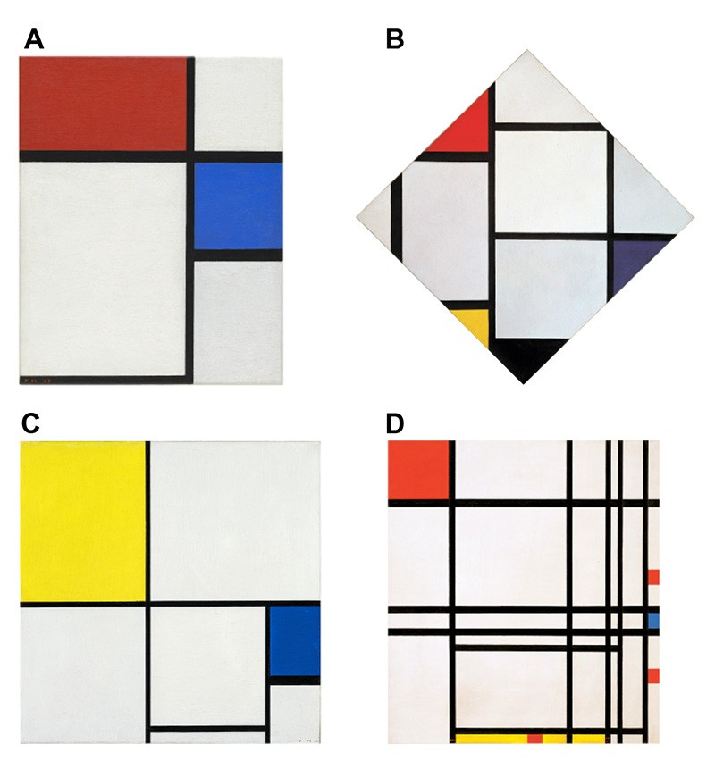 Mondrian’s early abstract paintings